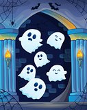 Ghosts in haunted castle theme 4