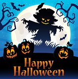 Happy Halloween sign thematic image 4