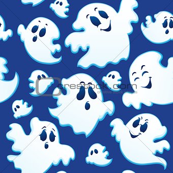 Seamless background with ghosts 3