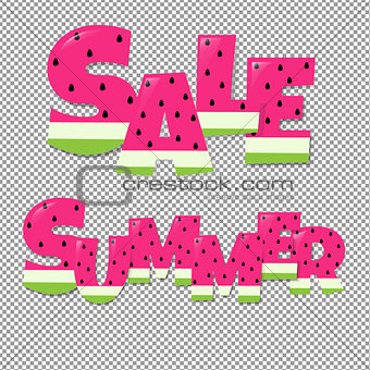 Summer And  Sale Text
