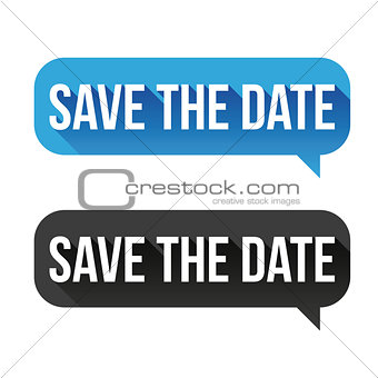 Save the Date speech bubble