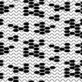 Abstract lacy vector black seamless pattern.