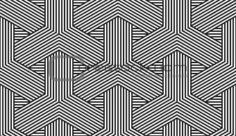 Geometric seamless pattern. Black and white striped texture.