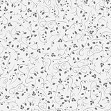 Curly ornamental seamless pattern. Floral background.