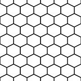Honey comb cells vector seamless pattern.