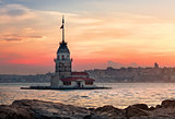 Maiden Tower in Bosphorus