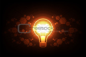 Vector technology light bulb design.