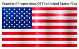 Vector image of American Flag