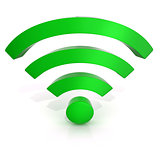 Wireless network symbol, 3D