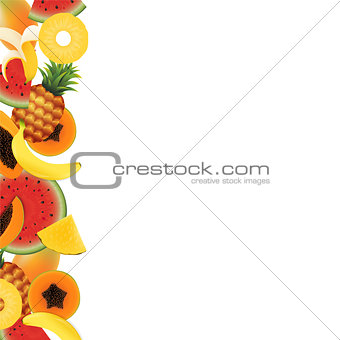 Tropical Fruit Background