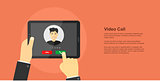 video call concept banner