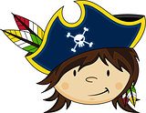 Cute Cartoon Pirate Captain