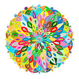 Mandala ornament, colorful pattern for your design