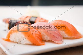 Different sushi set
