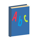 ABC book icon, flat, cartoon style. Isolated on white background. Vector illustration.
