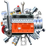 Vector Engine with Truck Spares