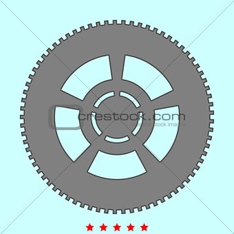 Car wheel it is icon .
