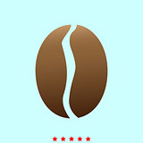 Coffee bean it is icon .
