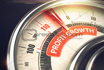 Profit Growth - Business or Marketing Mode Concept. 3D.