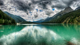 Anterselva, Landscape of the lake in the mountains