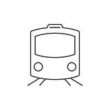 Train outline icon