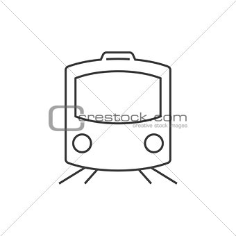 Train outline icon