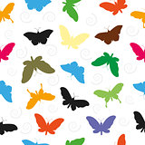 Butterfly Pattern Seamless  background.