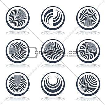 Circle design elements. 