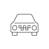 Taxi car outline icon