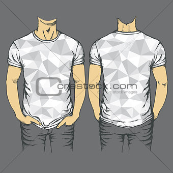 Vector gray t-shirts templates