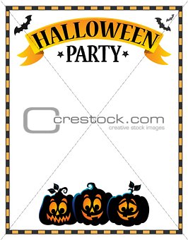 Halloween party sign theme image 3