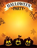 Halloween party sign theme image 9