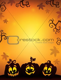 Pumpkin silhouettes theme image 8