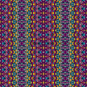 Abstract festive colorful geometric tribal pattern