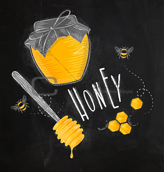 Honey elements chalk