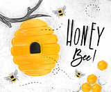 Poster honey bee