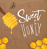 Poster sweet honey craft