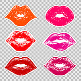 prints of female lips