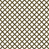 Chain-link fencing gold glitter seamless pattern.