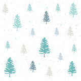 Winter christmas forest