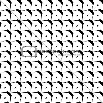 Tile black and white vector pattern