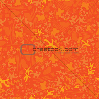 Seamless abstract orange shape background