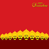 dussehra festival greeting or poster design