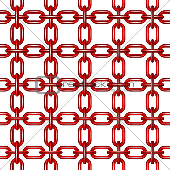 Net of chain in red design