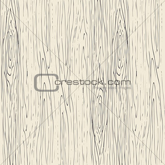 Seamless wood grain pattern. Wooden texture vector background.