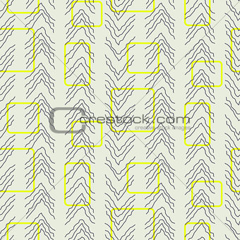 Tiny herringbone and rectangles line seamless vector pattern.