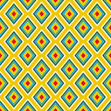 Textile print bright rhombuses repeat vector pattern.
