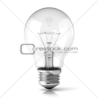 Light bulb. 3D