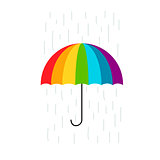 Colorful umbrella for your design