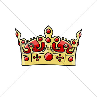 Crown, sketch for your design